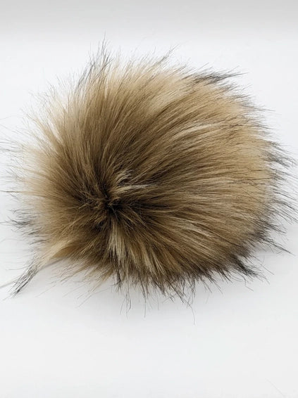 7" Detachable Faux Fur Pom Pom