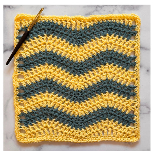 Crochet Amour Sampler ~ September - Chevron Square
