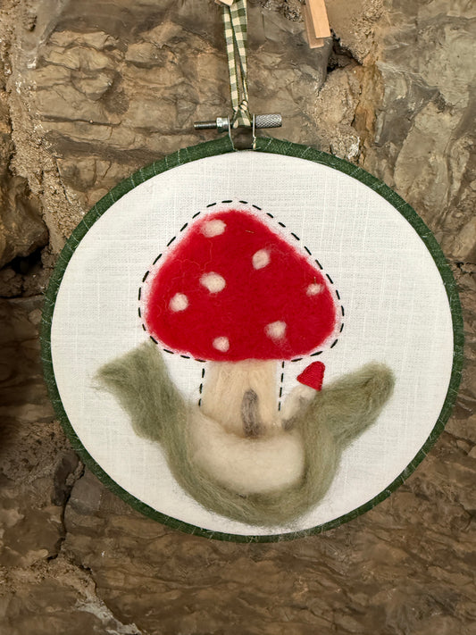 Needle Felted Mushroom