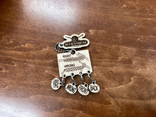 Right Side/Wrong Side Wooden Markers