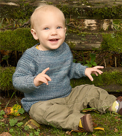My First Sweater ~ Flax Worsted Pullover