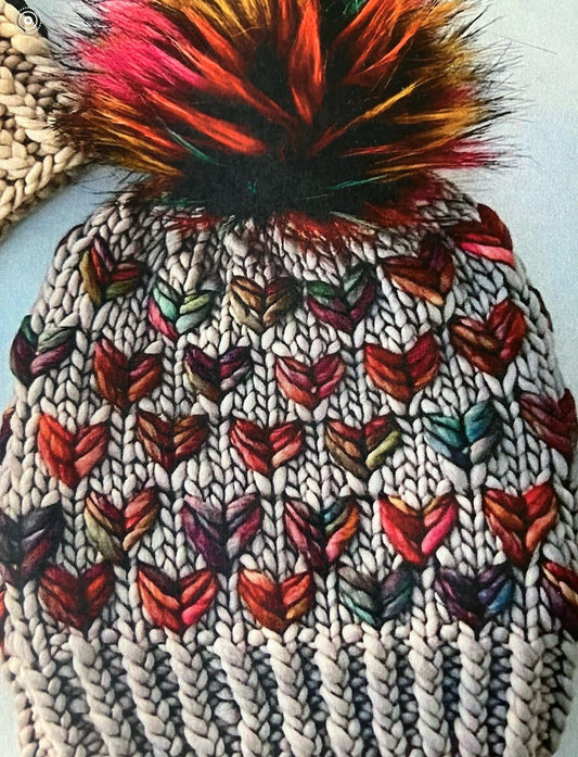 Chevron Hearts Beanie