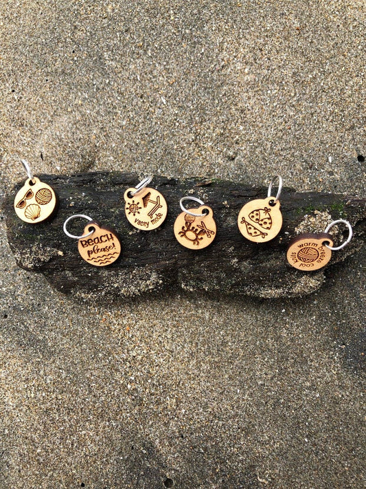 Knits on Vacay - Stitch Markers (set of 6)