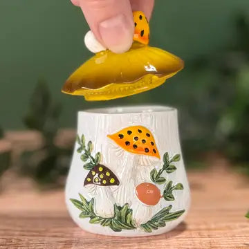 Pyrex-Inspired Ceramic Trinket Box