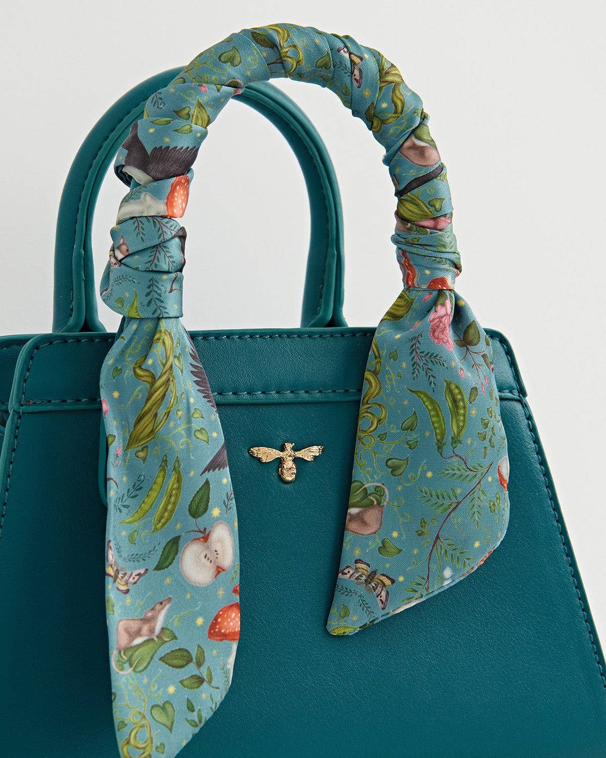 Catherine Rowe - Mini Structured Tote  - Teal
