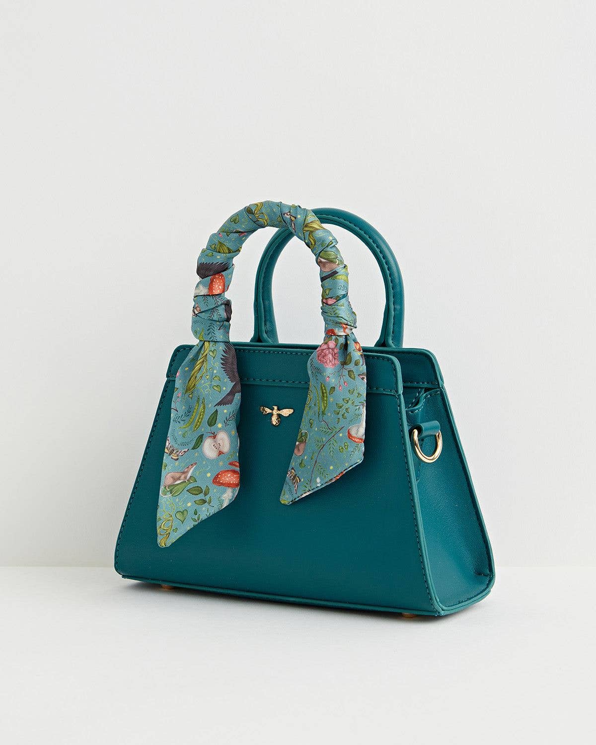Catherine Rowe - Mini Structured Tote  - Teal