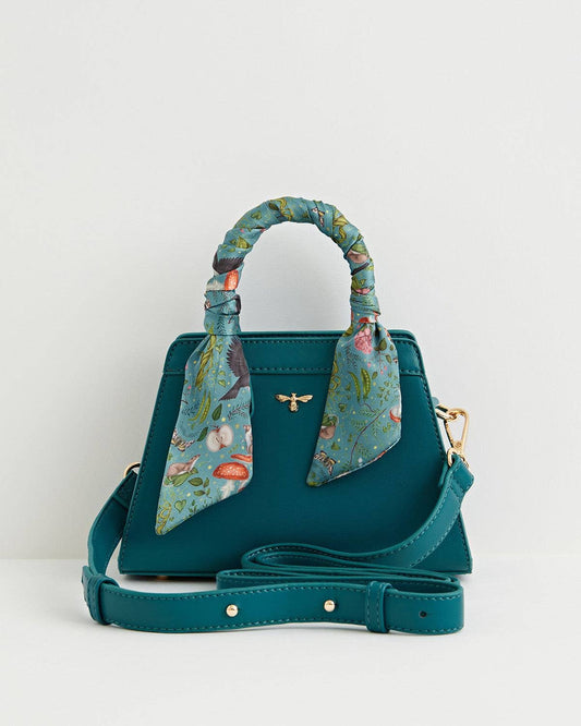 Catherine Rowe - Mini Structured Tote  - Teal