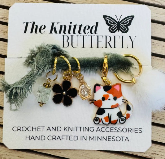 Cat Stitch Markers/Progress Keepers