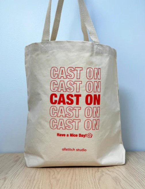 Cast On Tote Bag