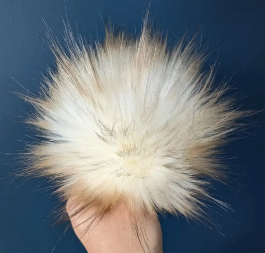 7" Faux Fur Pom Poms
