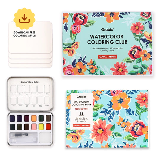 Floral Watercolor Club Box