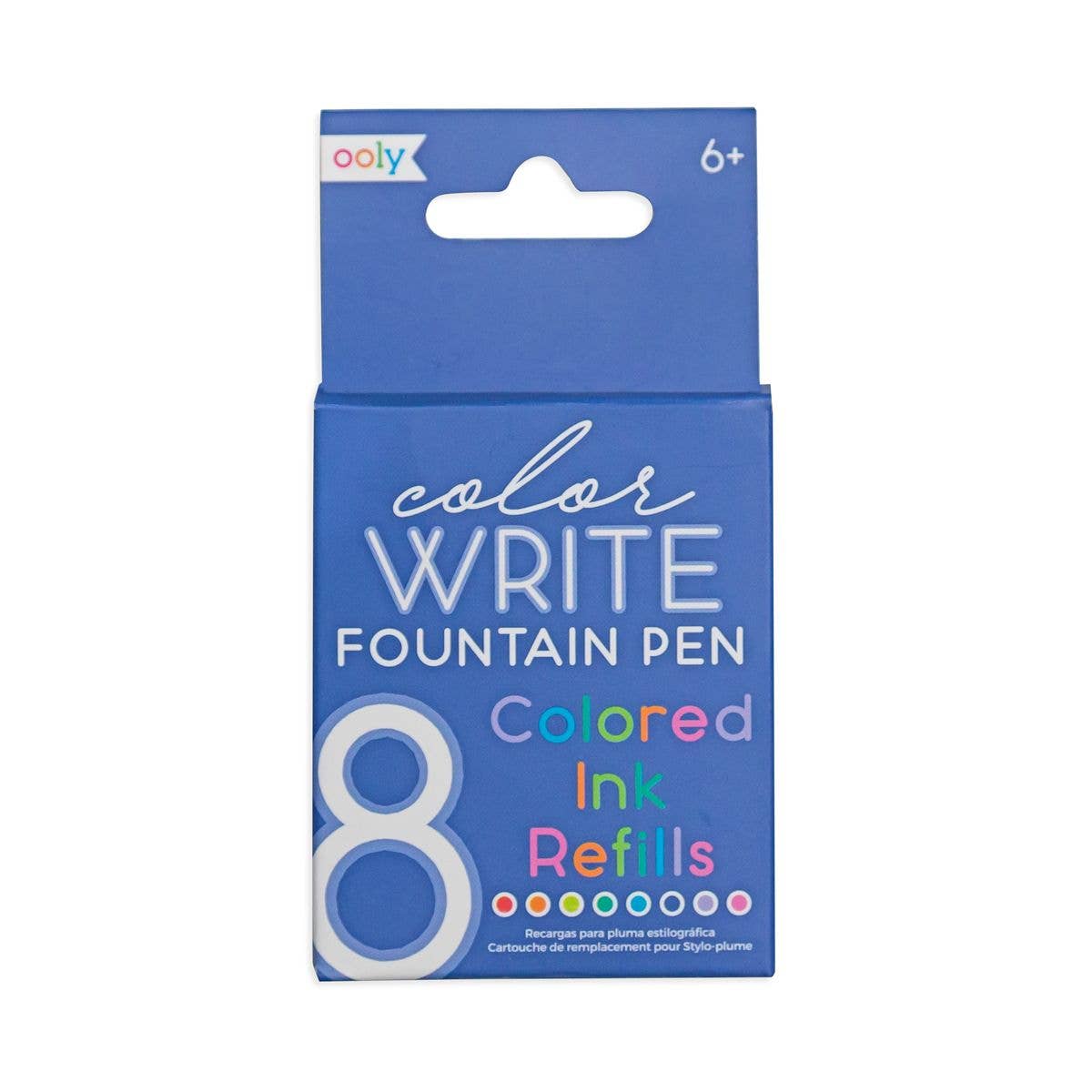 Color Write: Fountain Pen Colored Ink Refills (Set of 8)
