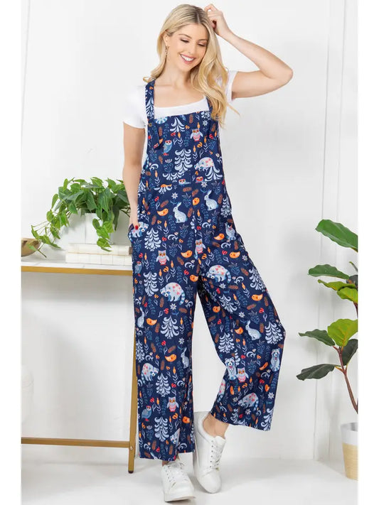 Racoon & Friend Corduroy Overalls