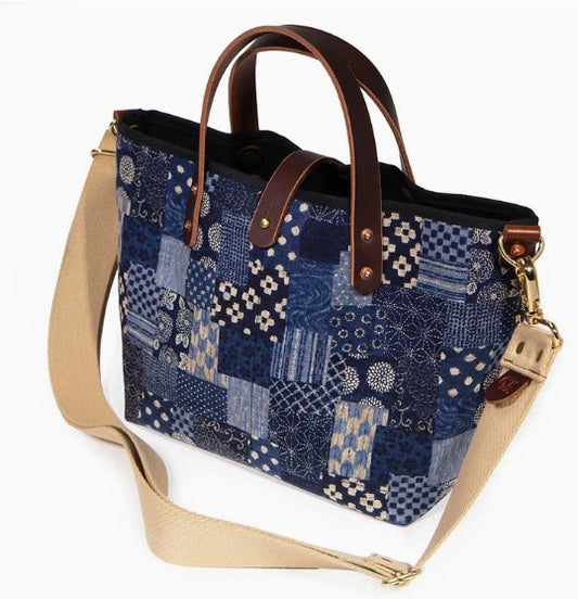 Japanese Indigo Patchwork Tote