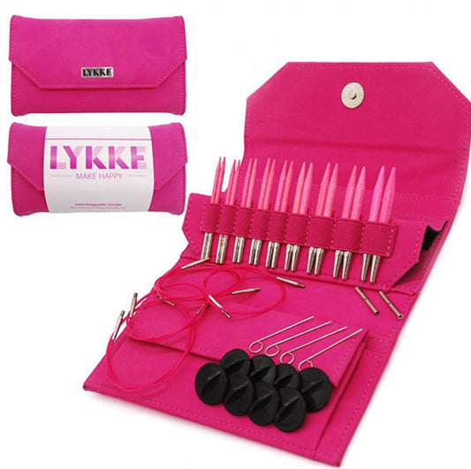 Lykke 5" Interchangeable Needle Set - Blush Fuschia