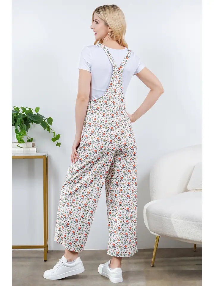 Retro Mushroom Overalls