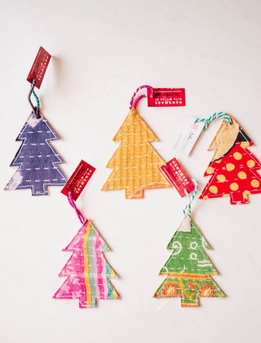 Kantha Christmas Tree Ornament