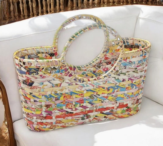 Upcycled Paper Handbag