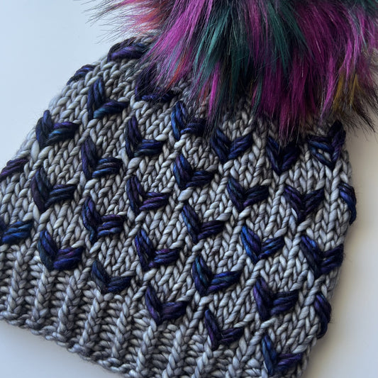 Chevron Hearts Beanie