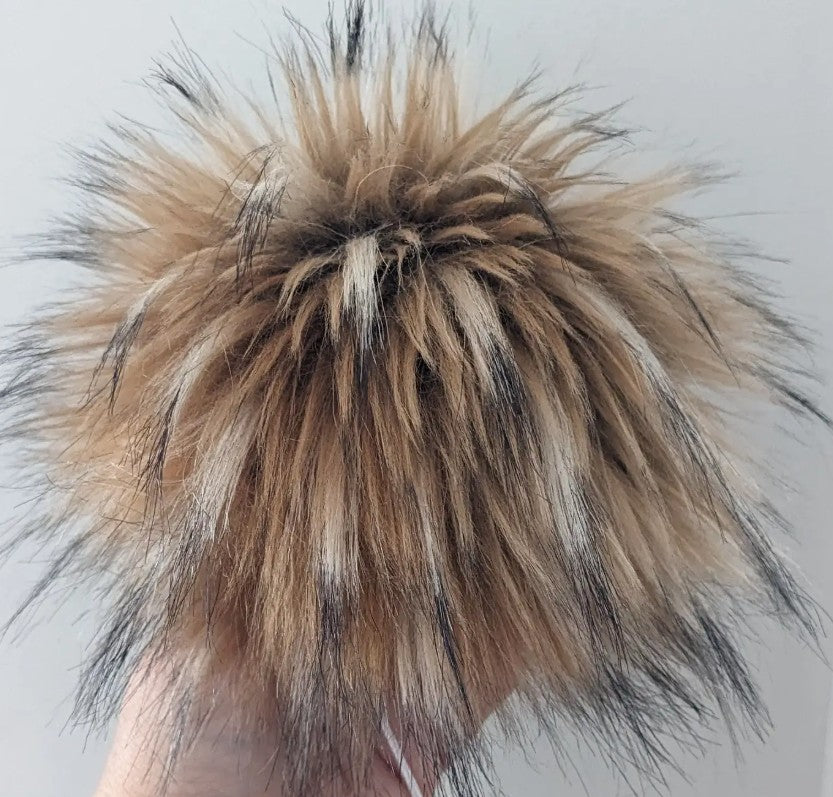 7" Faux Fur Pom Poms