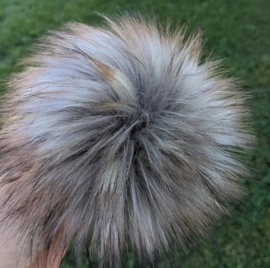 7" Faux Fur Pom Poms
