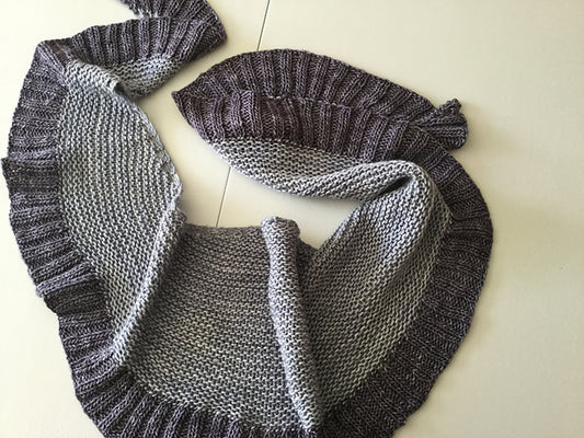 TGV (High Speed Knitting) Shawlette
